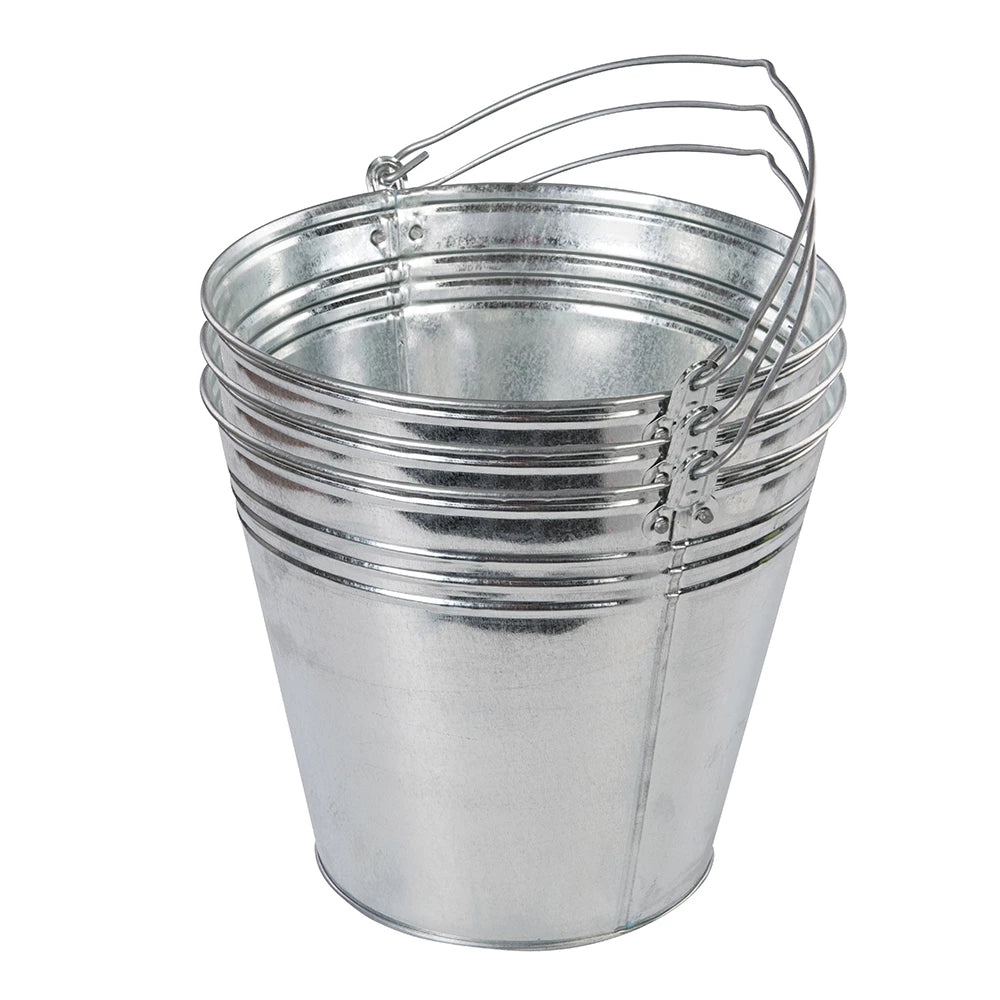 Hand tools Silverline Galvanised Bucket 3pk