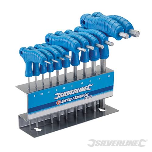 Hand Tools Hex Key T-Handle Set 10pce