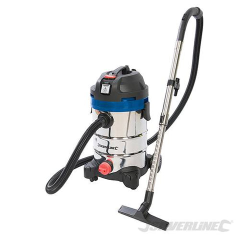 Power Tools & Accessories Silverstorm 1250W Wet & Dry Vacuum Cleaner 30Ltr