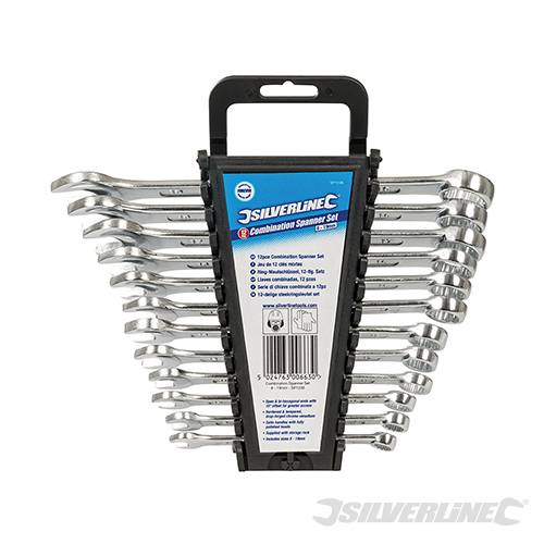 Hand Tools Box Combination Spanner Set 12pce